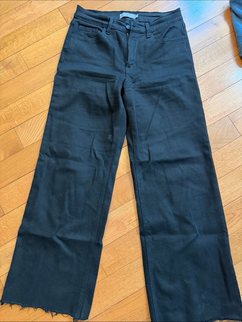 Just USA Black Wide Leg Flare Jeans